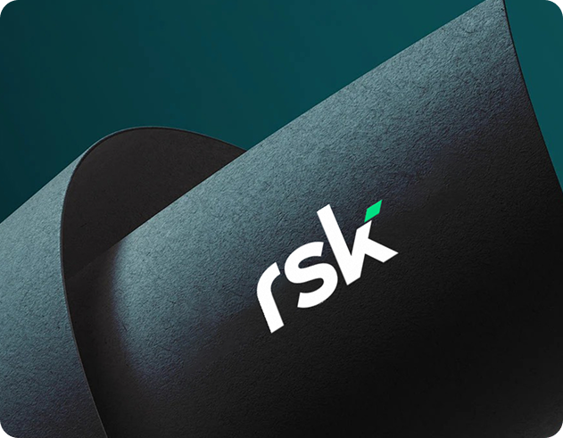 Logo of RSK, promoting a new approach to financial management and budgeting solutions.