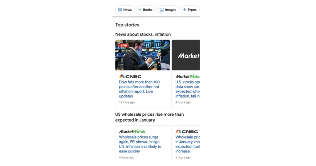 Sitelinks search box for direct navigation on YouTube website.