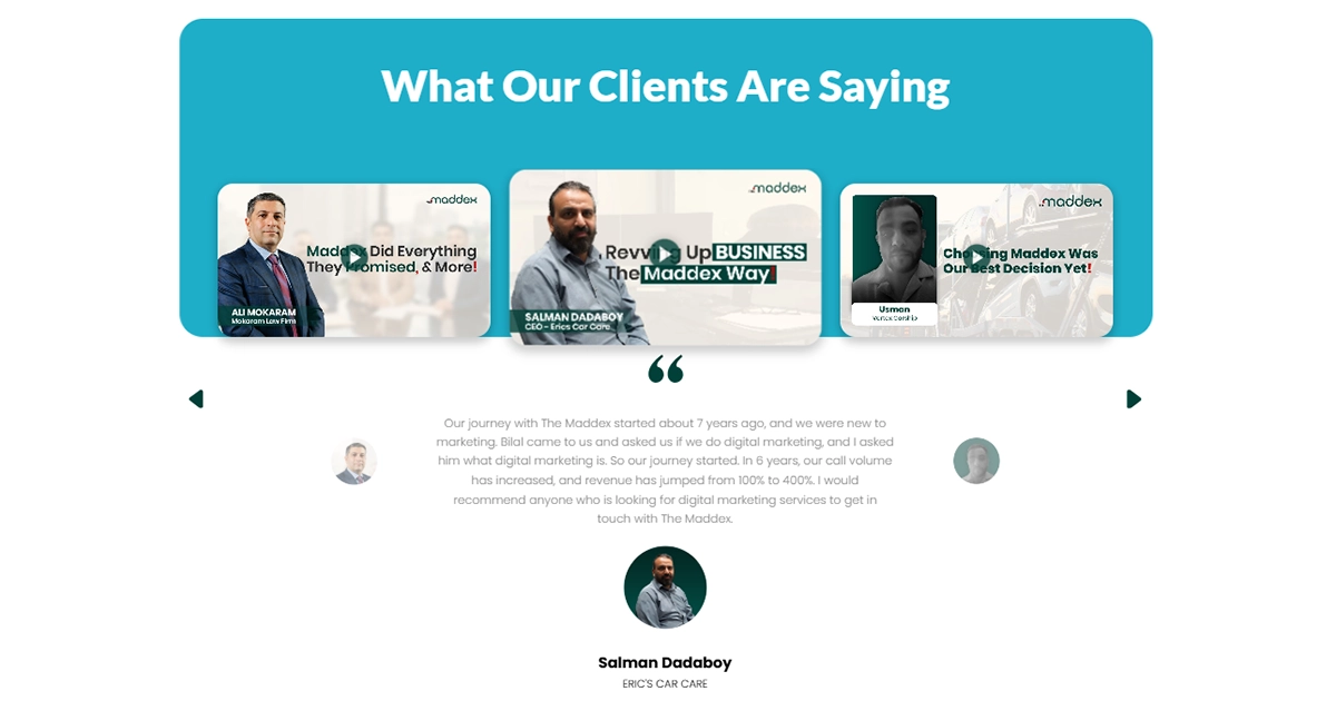 Successful partnerships leading to business growth and results.