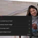 People also ask” box with personal injury queries.